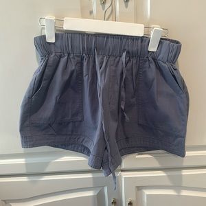 Cotton Blend Blue Shorts